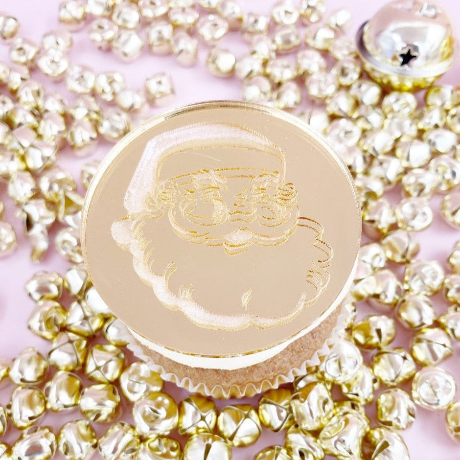 Santa Face Cupcake Disc - Large