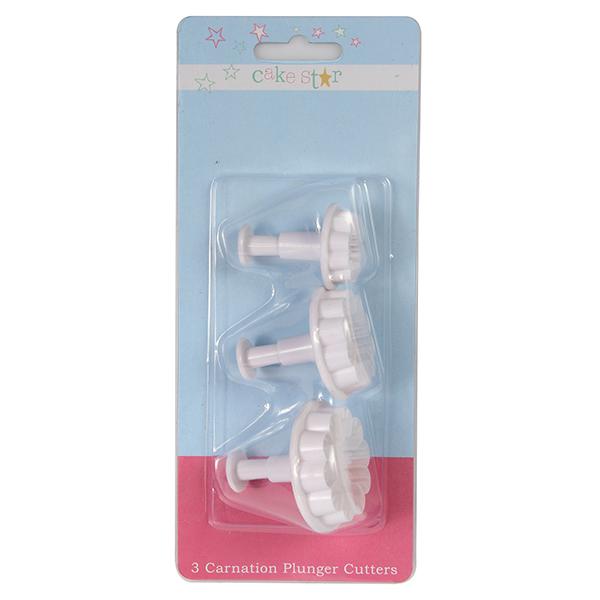 Cake Star 3 Carnation Plunger Cutters