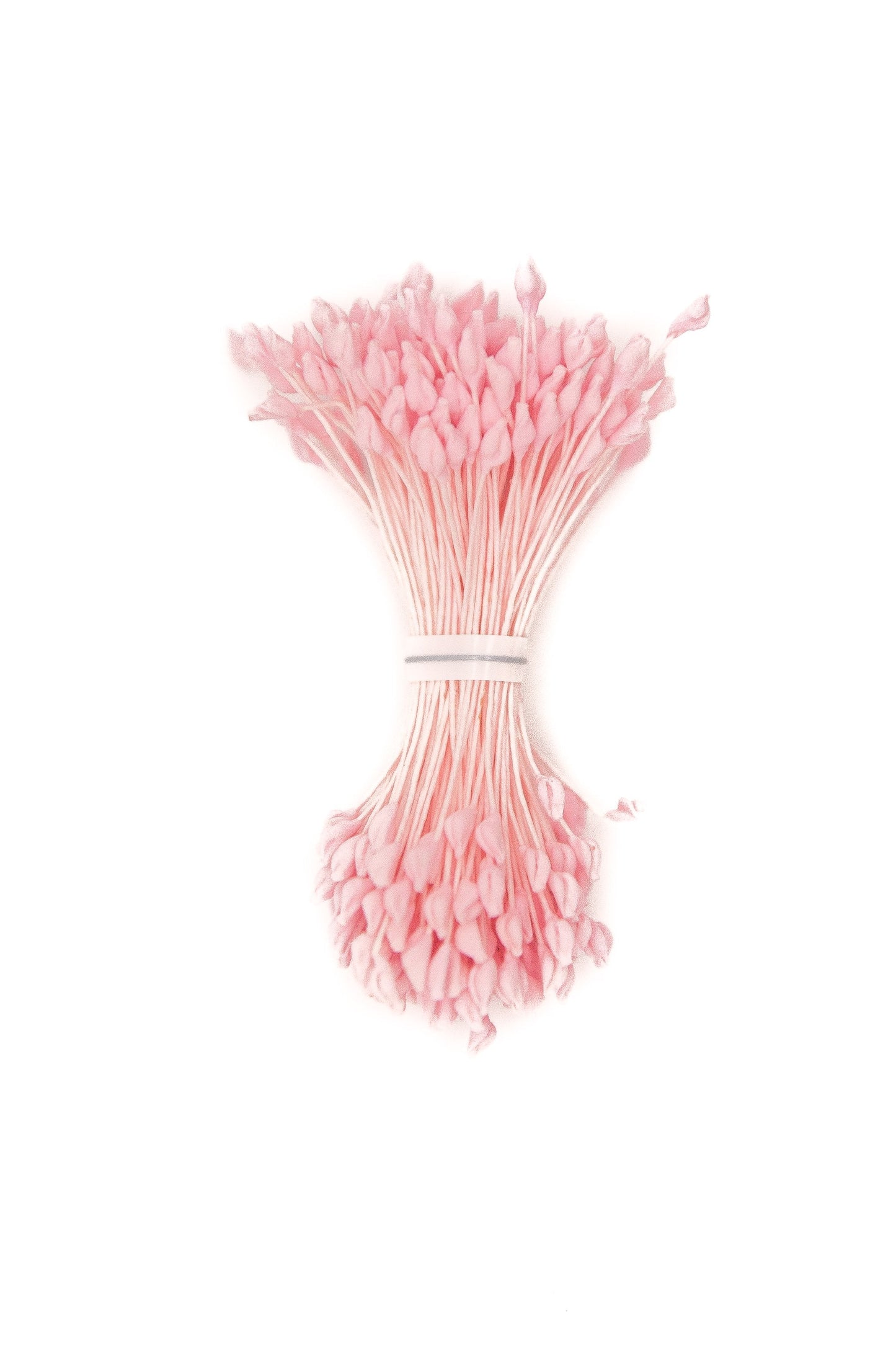 Medium Pink Pointed Head Stamens with Pink Wire