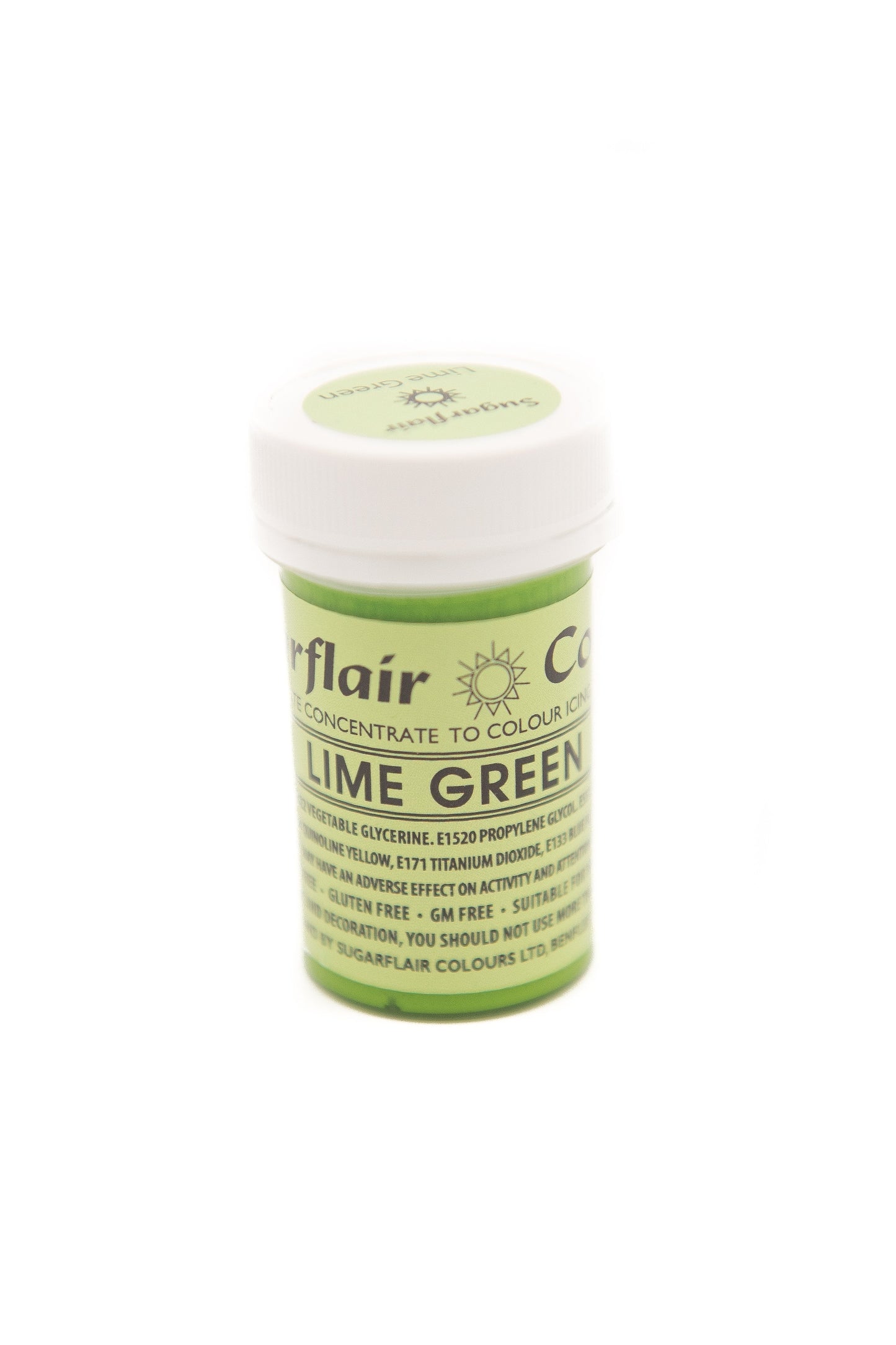 Sugarflair Lime Green Spectral Paste