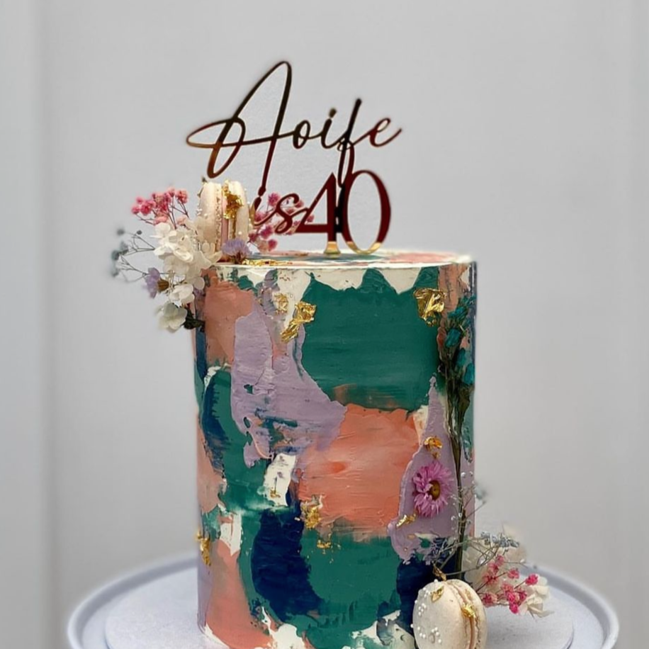 Personalised Name and Age Topper