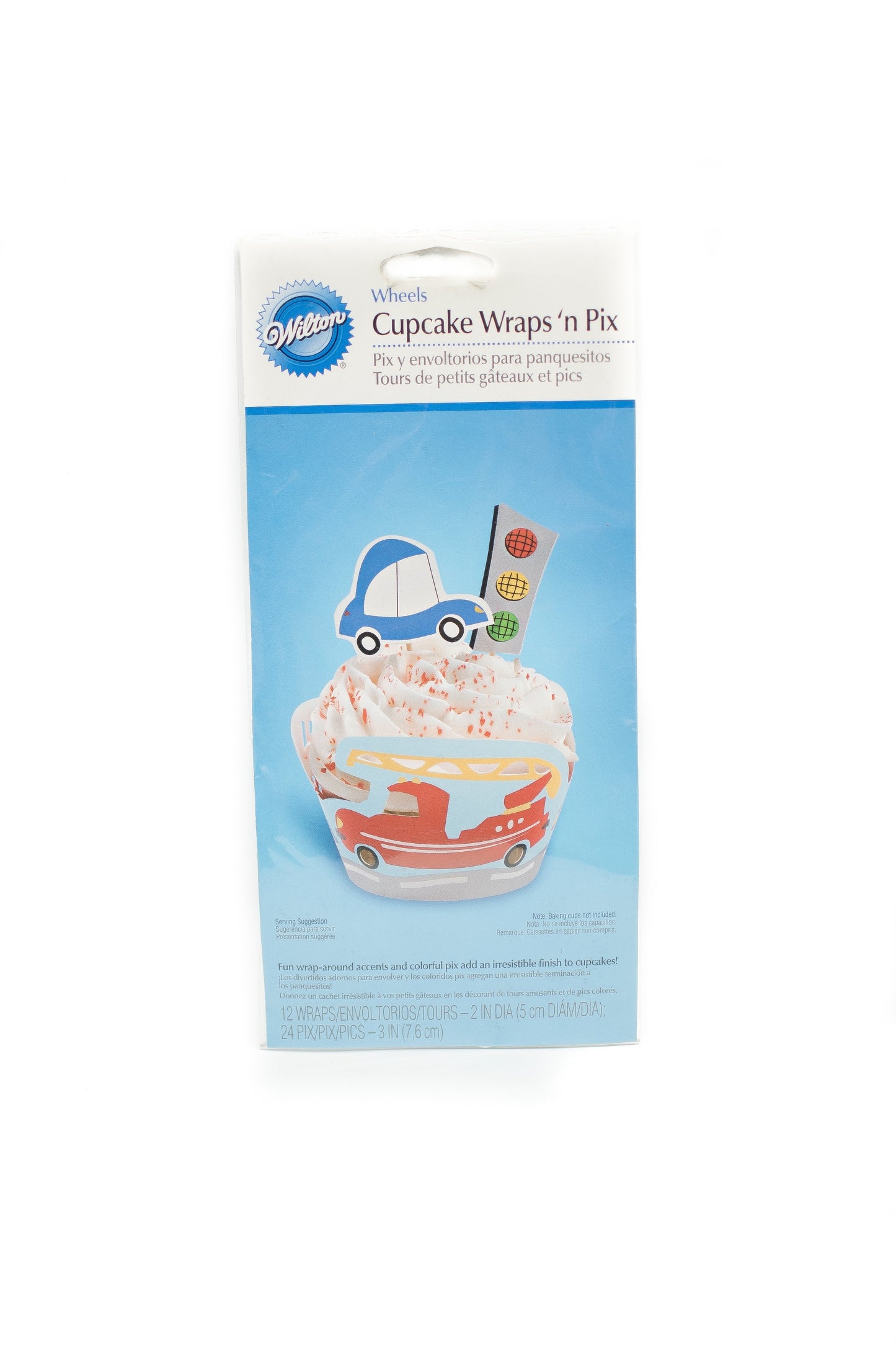 Wheels Cupcake Wraps 'Pix, 12 Count