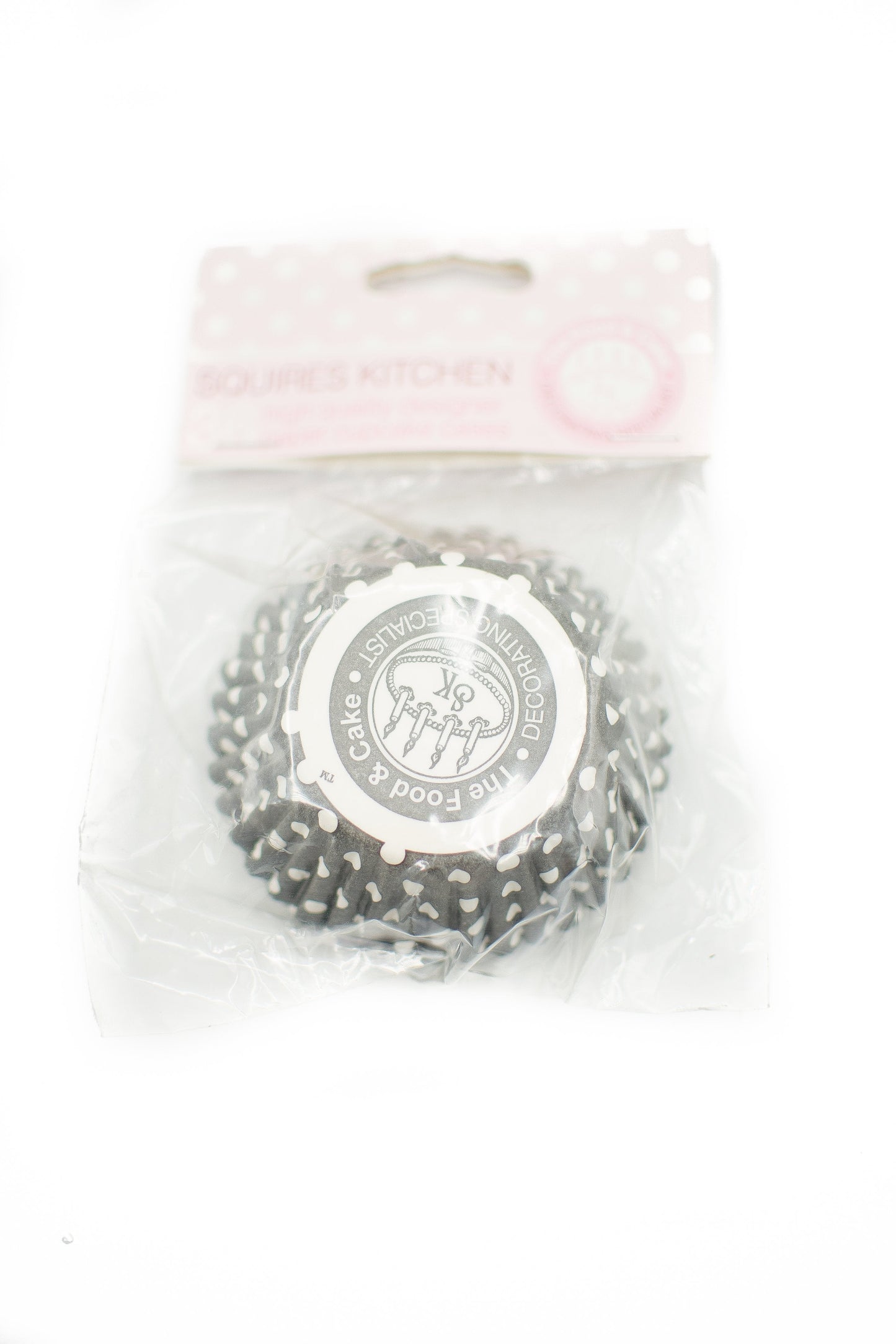Squires Kitchen Cupcake Cases Grey Dotty Pack of 36
