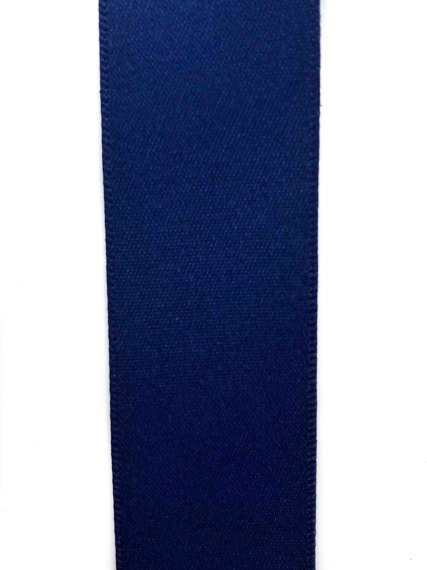 Navy Double Sided Satin Ribbon - 25mm