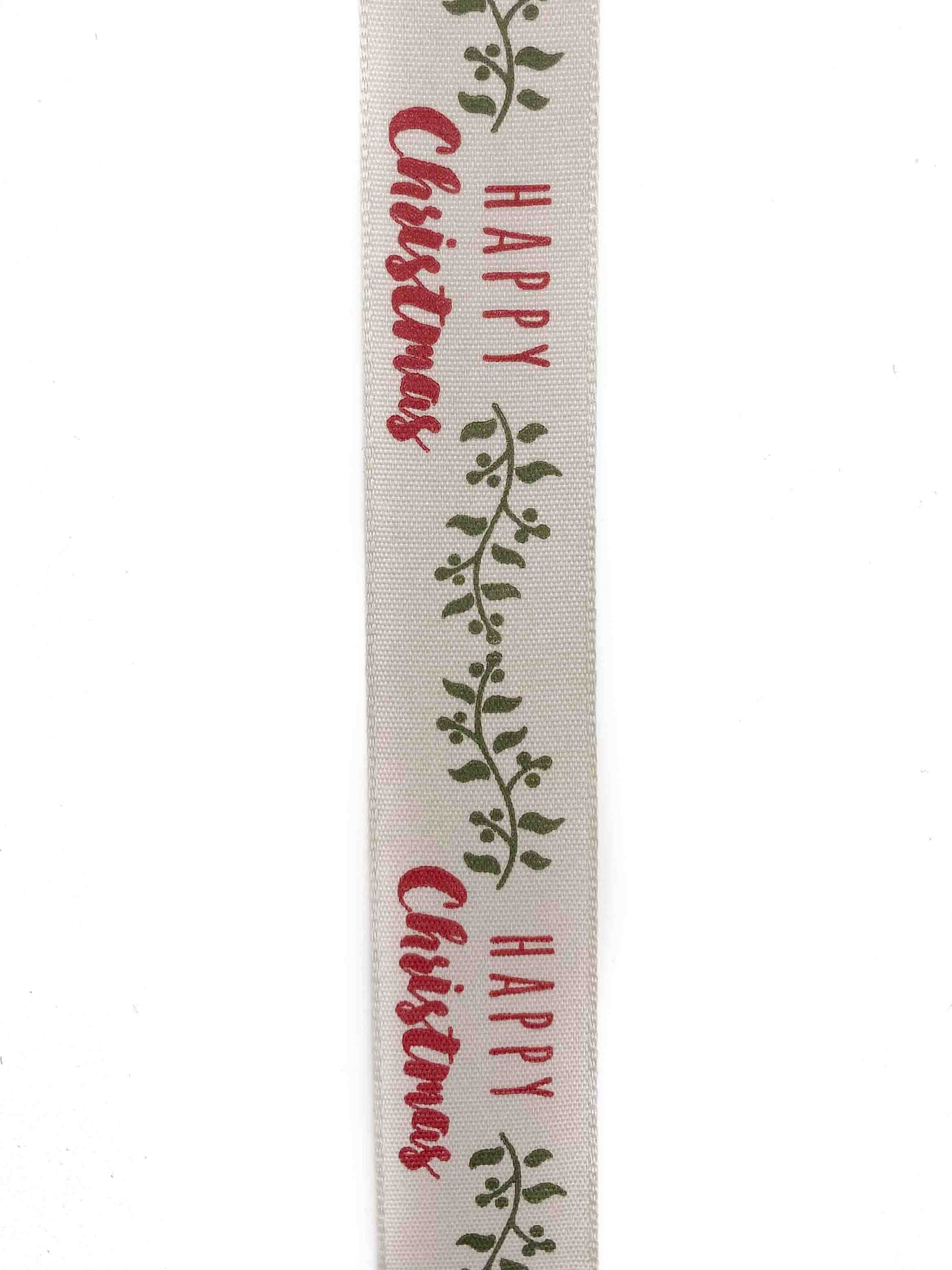 Happy Christmas Ribbon - 25mm