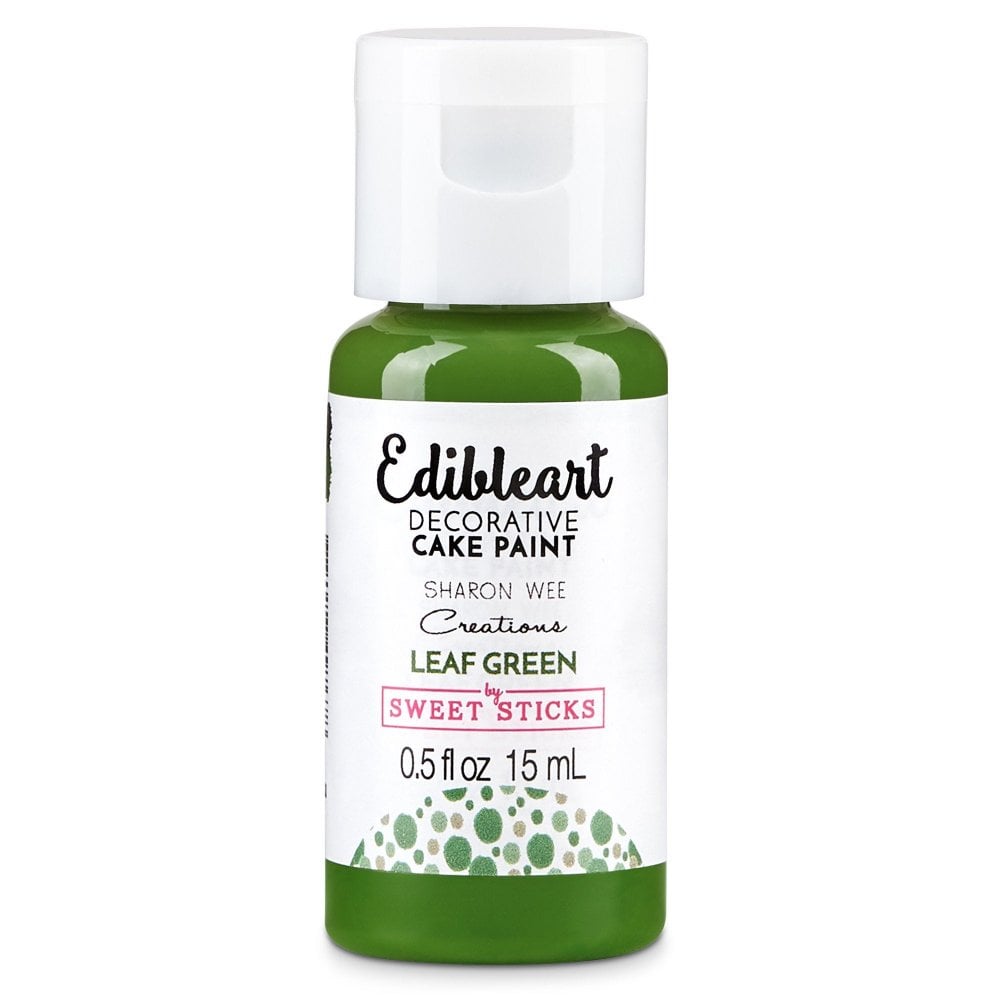 SWEET STICKS Leaf Green Matt Edible Art Paint 15ml