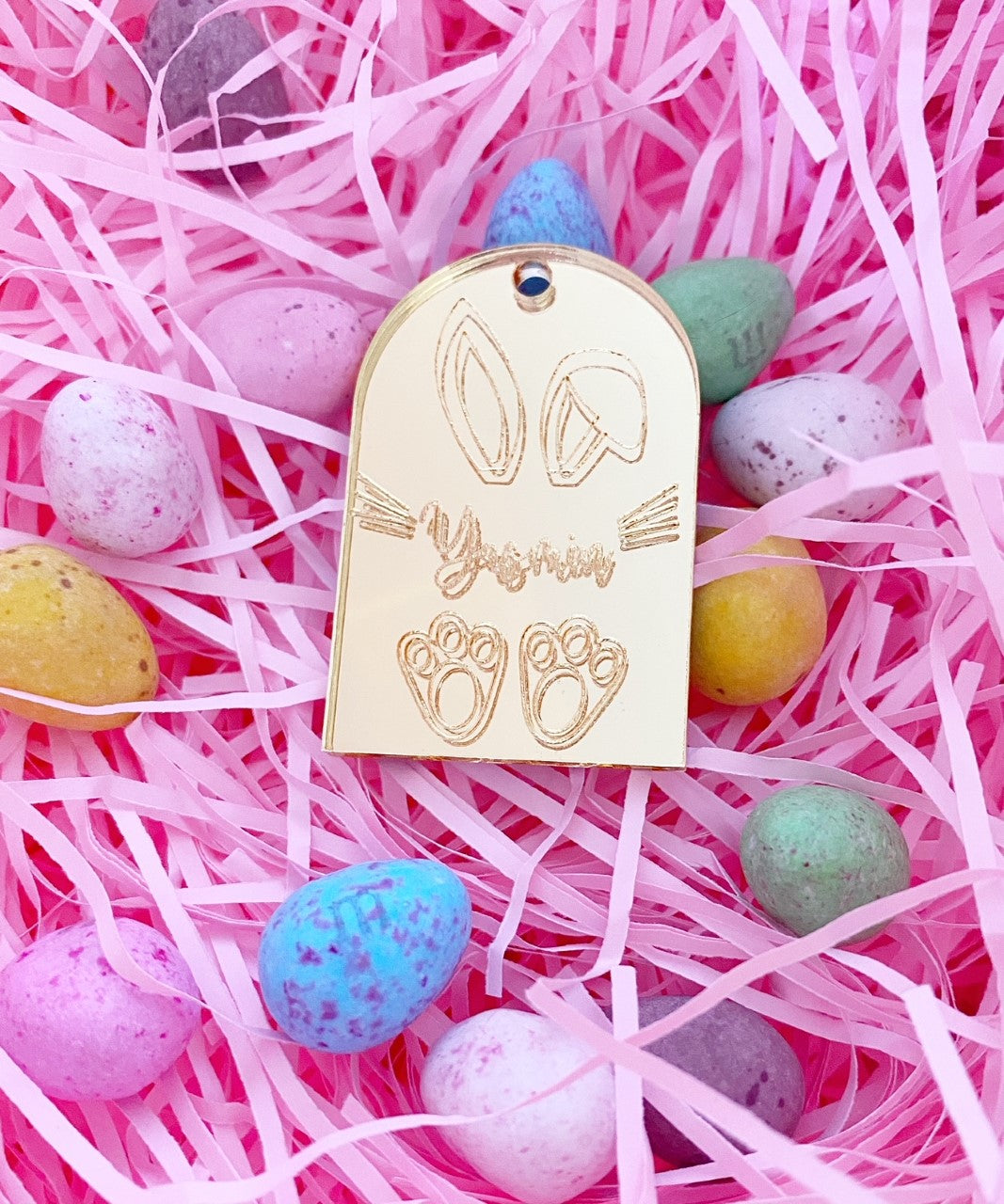 Personalised Happy Easter Arch Gift Tag