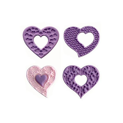 JEM Fantasy Cupcake Toppers - Hearts - Set of 4