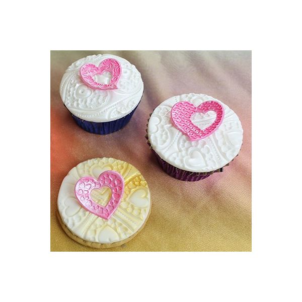 JEM Fantasy Cupcake Toppers - Hearts - Set of 4