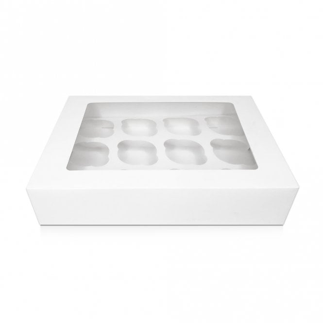 Cupcake/ Muffin Box with Window, Holds 12