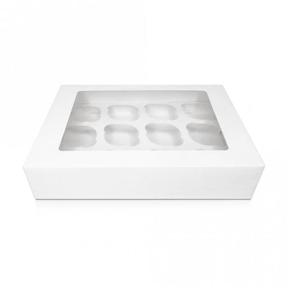 Cupcake/ Muffin Box with Window, Holds 12