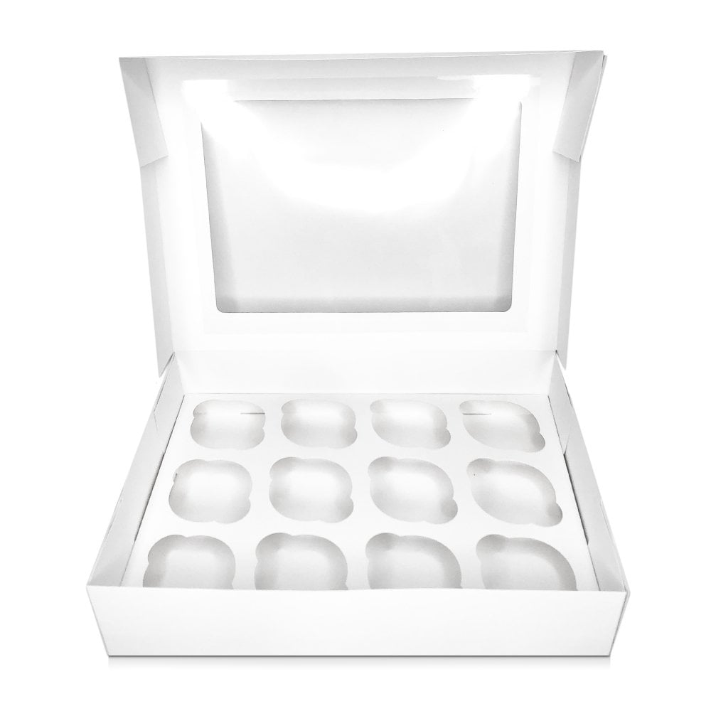 Cupcake/ Muffin Box with Window, Holds 12