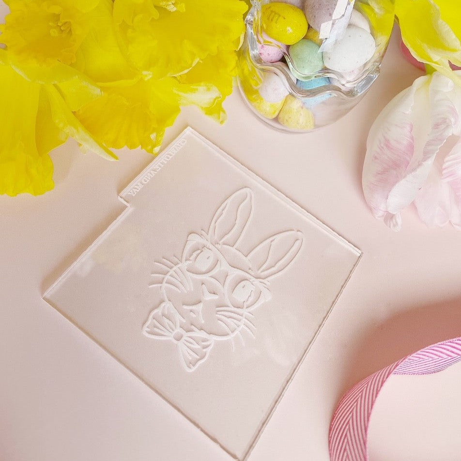 Reverse Embosser - Bunny with Glasses