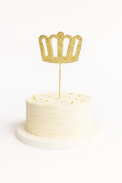 Gold Glitter Pick: Crown