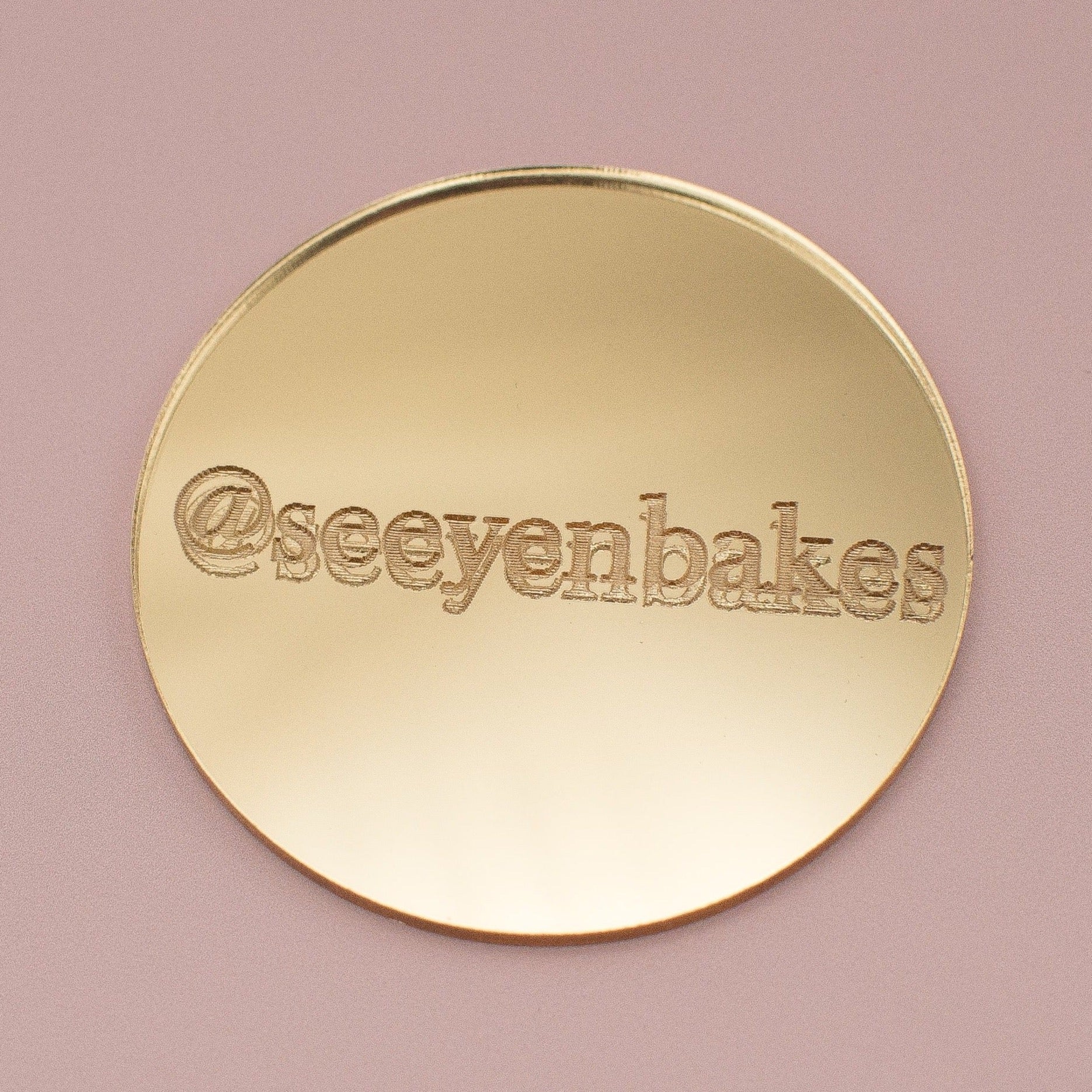 Logo Charm - Round Disc 6 pack