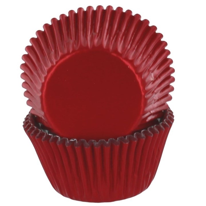 Red Foil Baking Cases - Pack Of 50