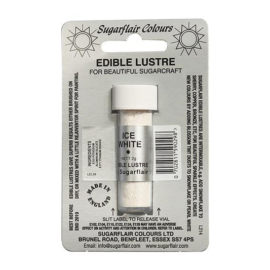Sugarflair Edible Lustre - Ice White