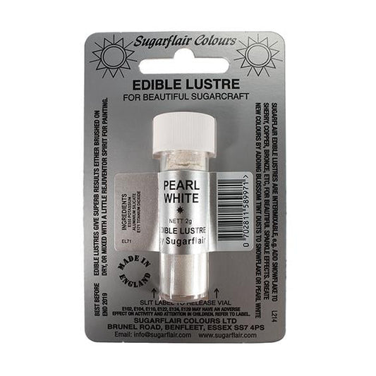 Sugarflair Edible Lustre - Pearl White