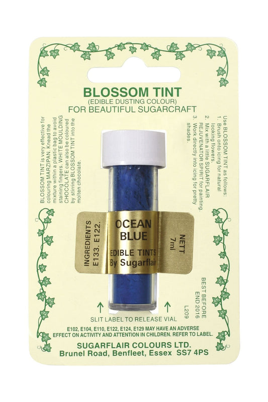 Sugarflair Blossom Tint Dusting Colours - Ocean Blue