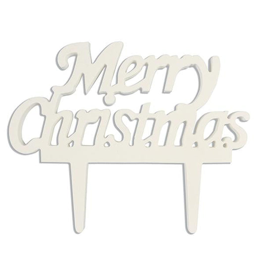 Merry Christmas' Gumpaste Cake Topper