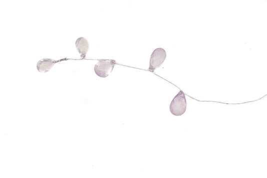 Lilac Cake Gems on Silver Stems