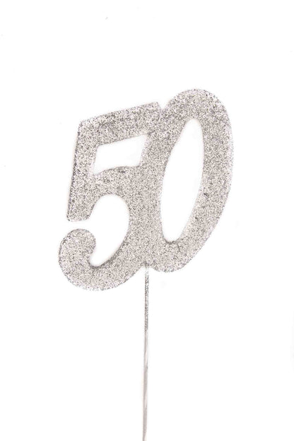 Silver Glitter Picks: Number 50