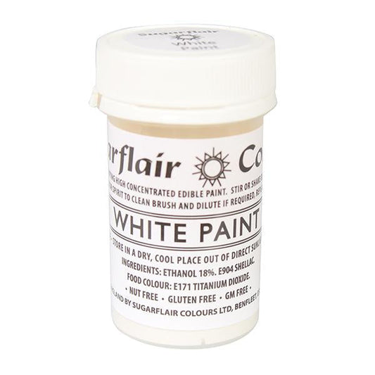 Sugarflair Edible Paint - White 20g