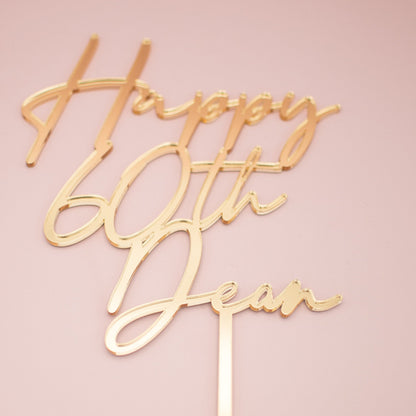 Personalised Birthday Topper