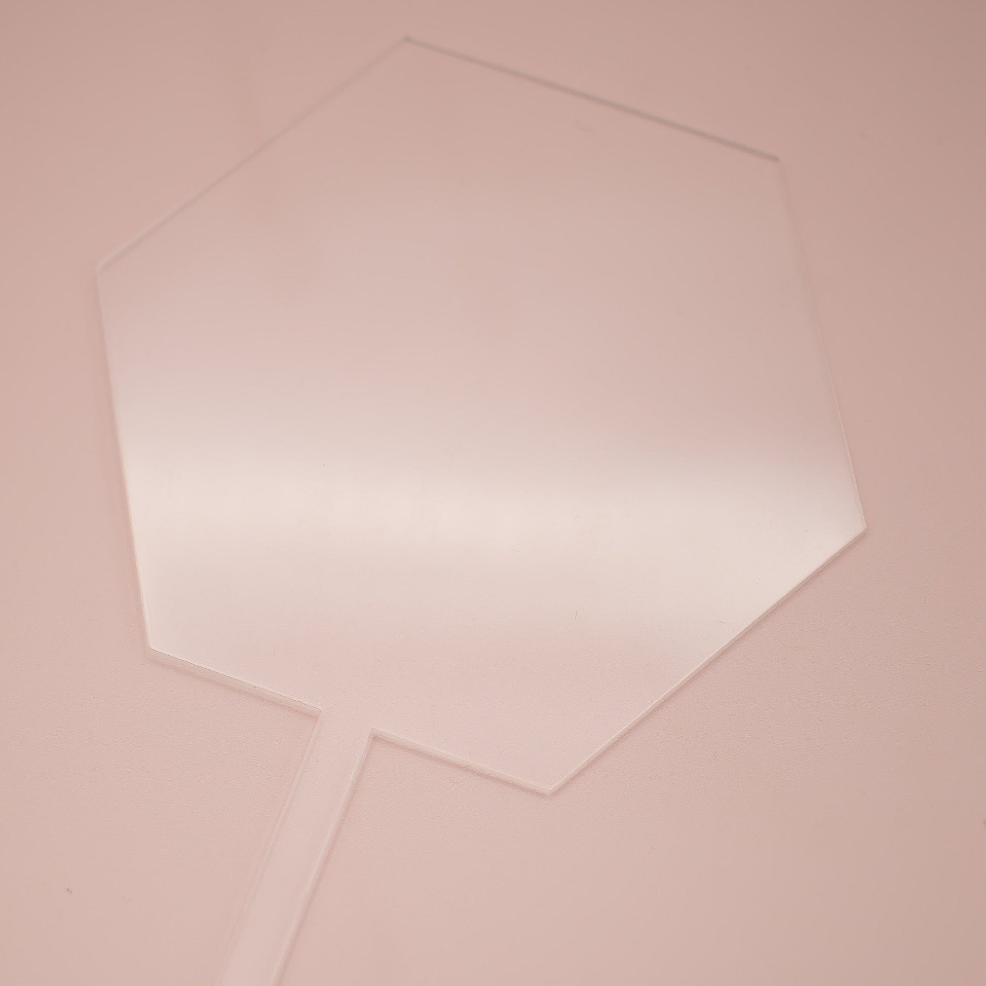 Hexagonal Transparent Topper - 6 pack