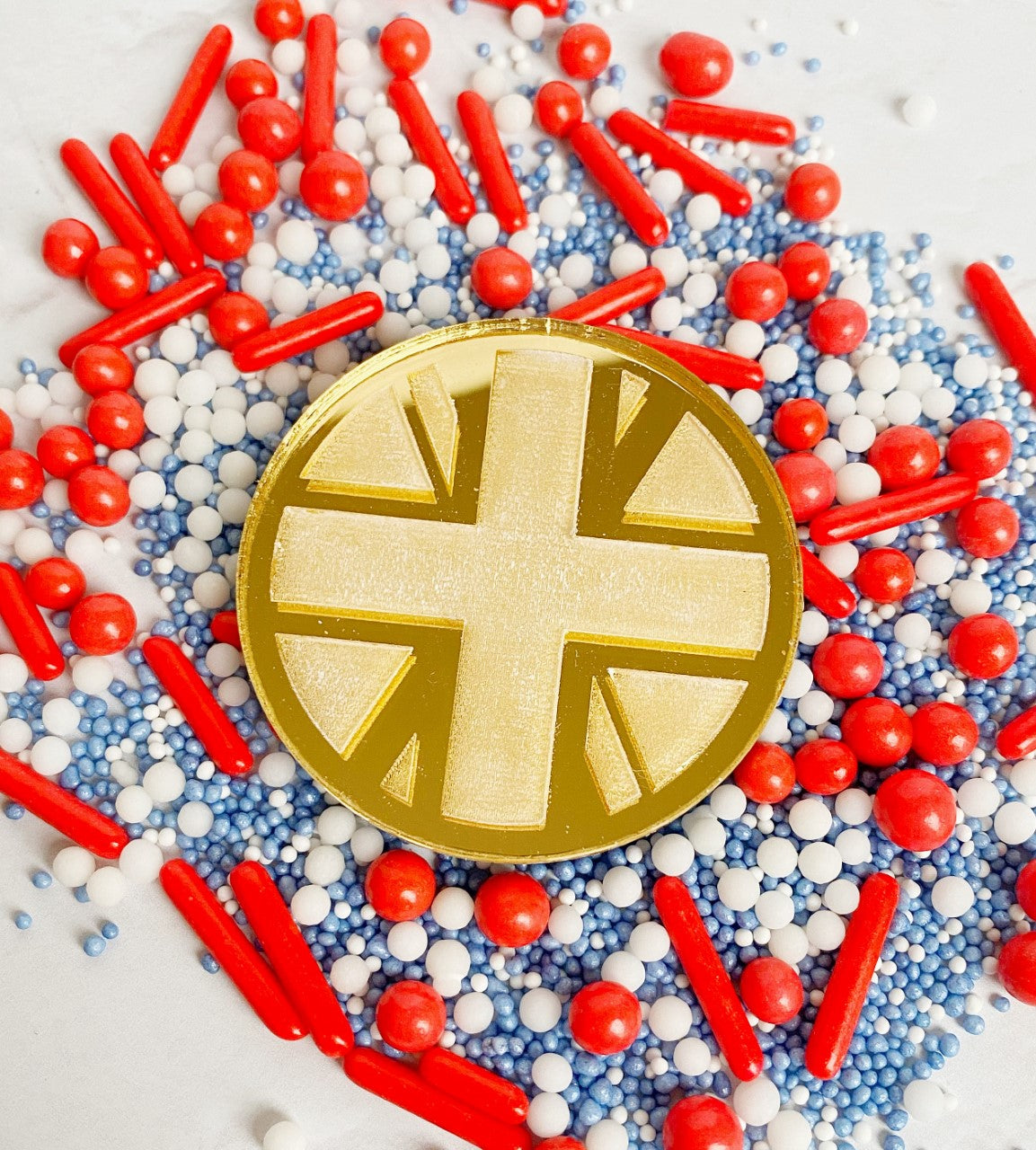 Coronation Union Jack Cupcake Disc