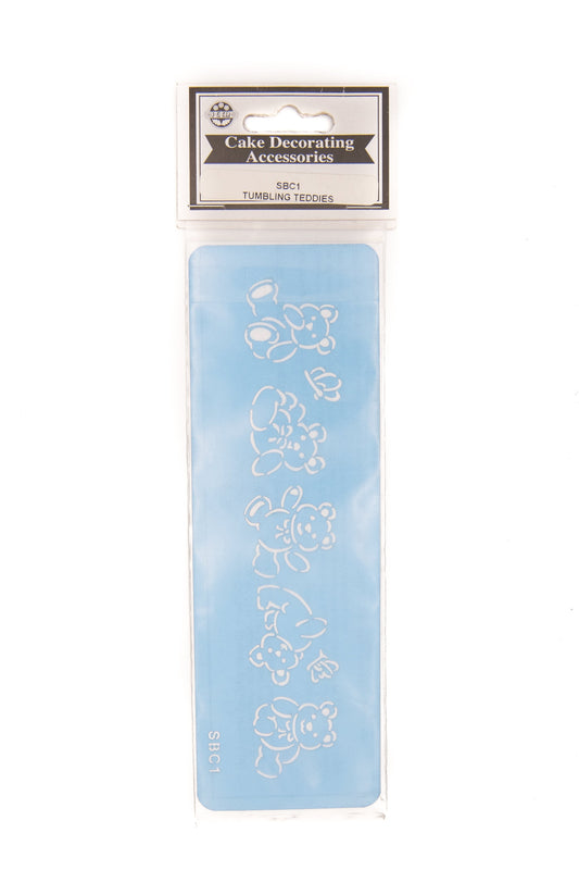 JEM Tumbling Teddies Stencil