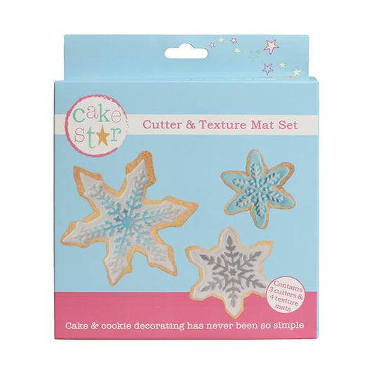 Cake Star - Cookie Cutter Texture Set - Snowflake