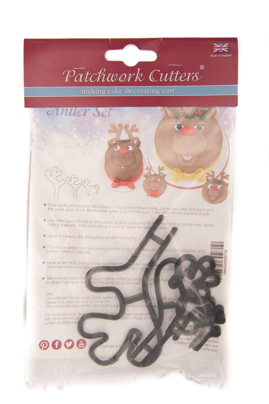 Patchwork Cutters - Reindeer Antler Set
