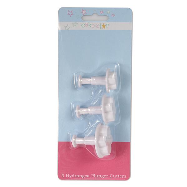 Cake Star 3 Plunger Cutters - Hydrangea