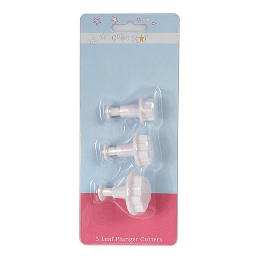 Cake Star 3 Plunger Cutters - Leaf