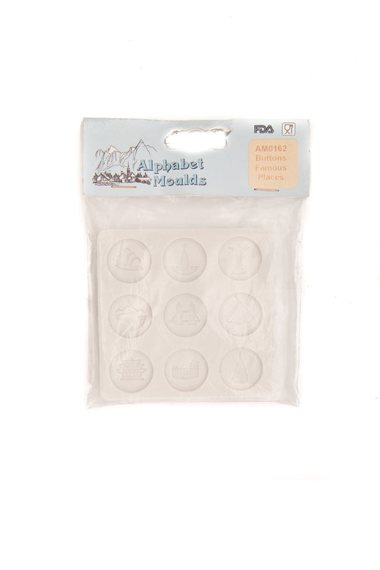 Alphabet Moulds - Buttons Famous Places