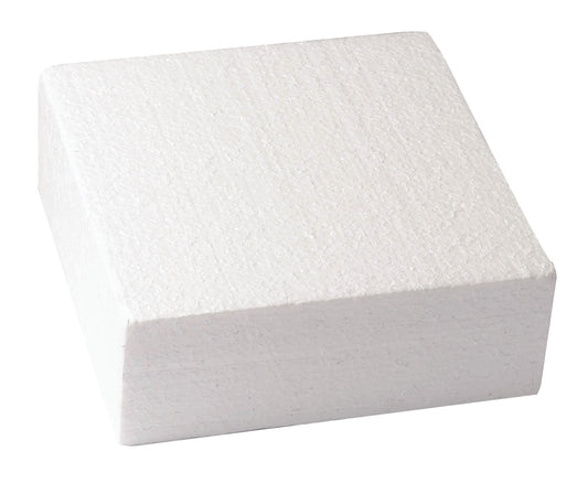 Square Straight Edged Polystyrene Cake Dummy - 11'' X 3''