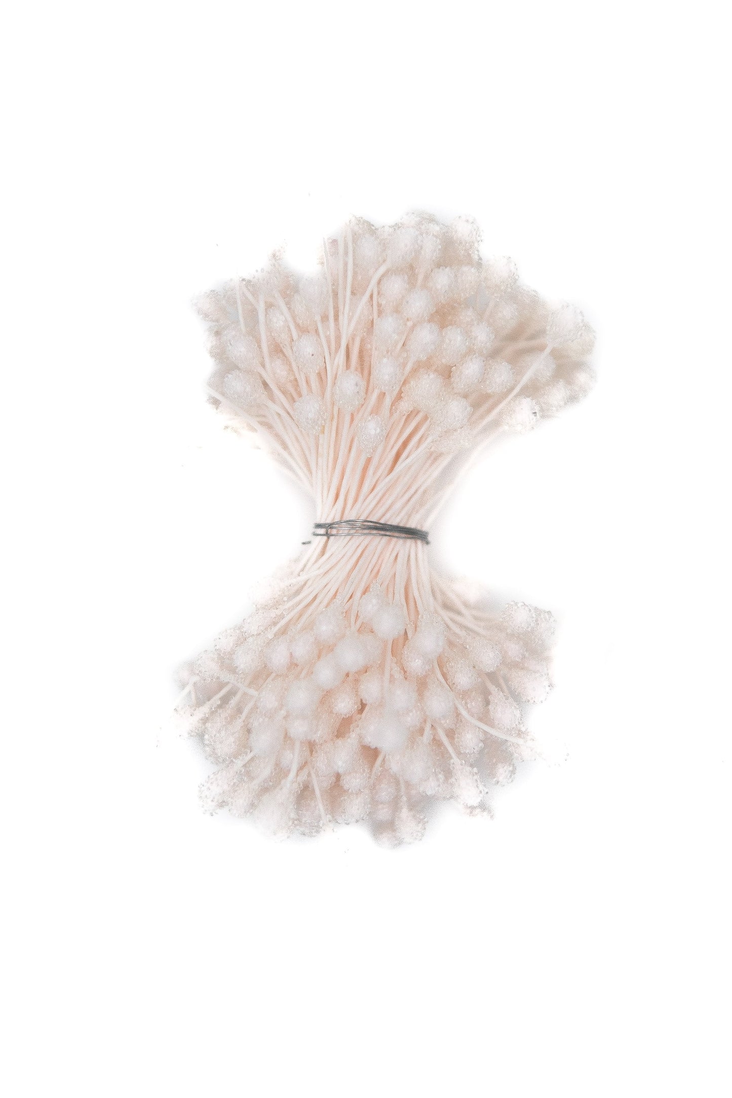 White Shimmer Large Beaded Stamens