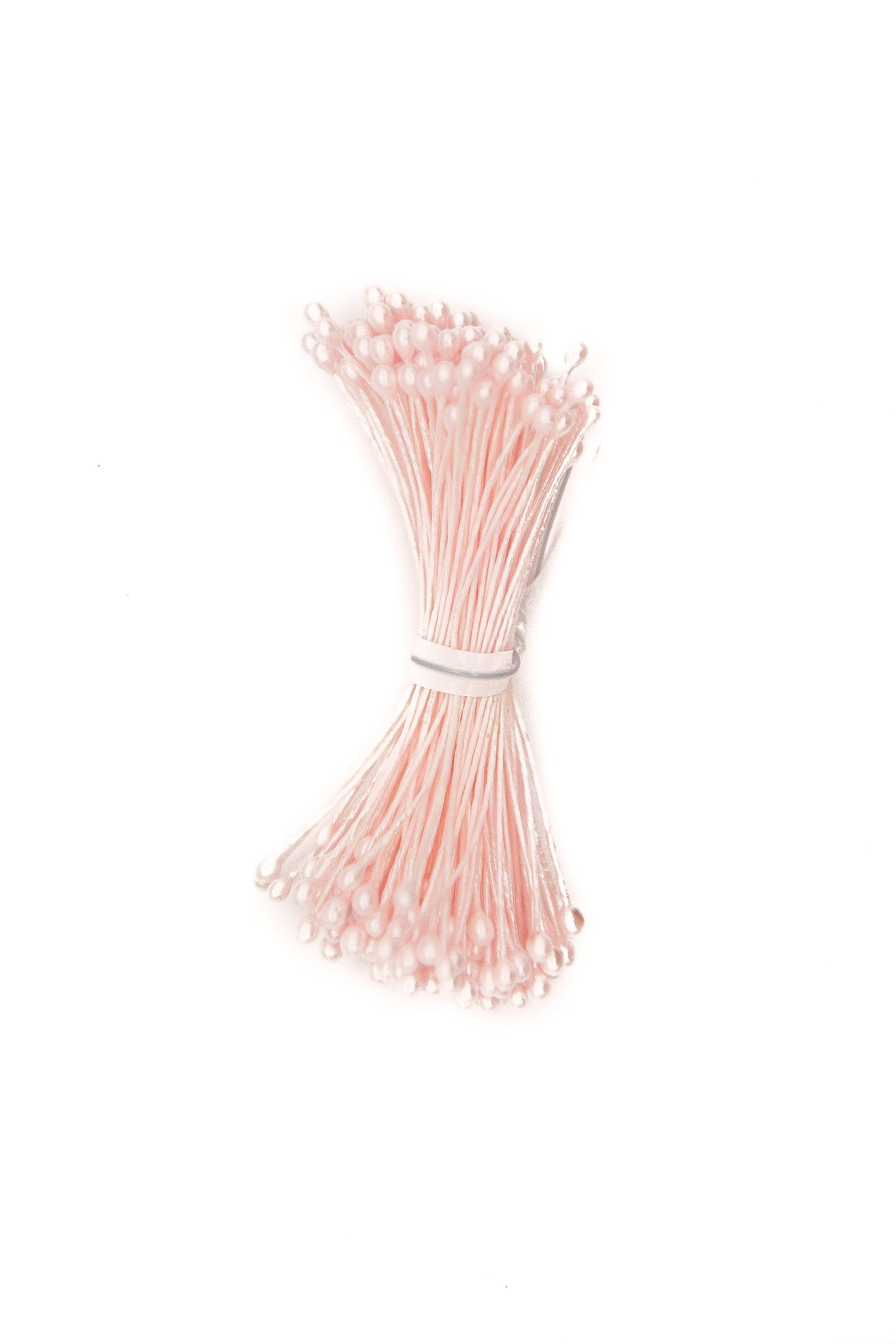 Medium Pearlised Pink Stamens With Pink Wire