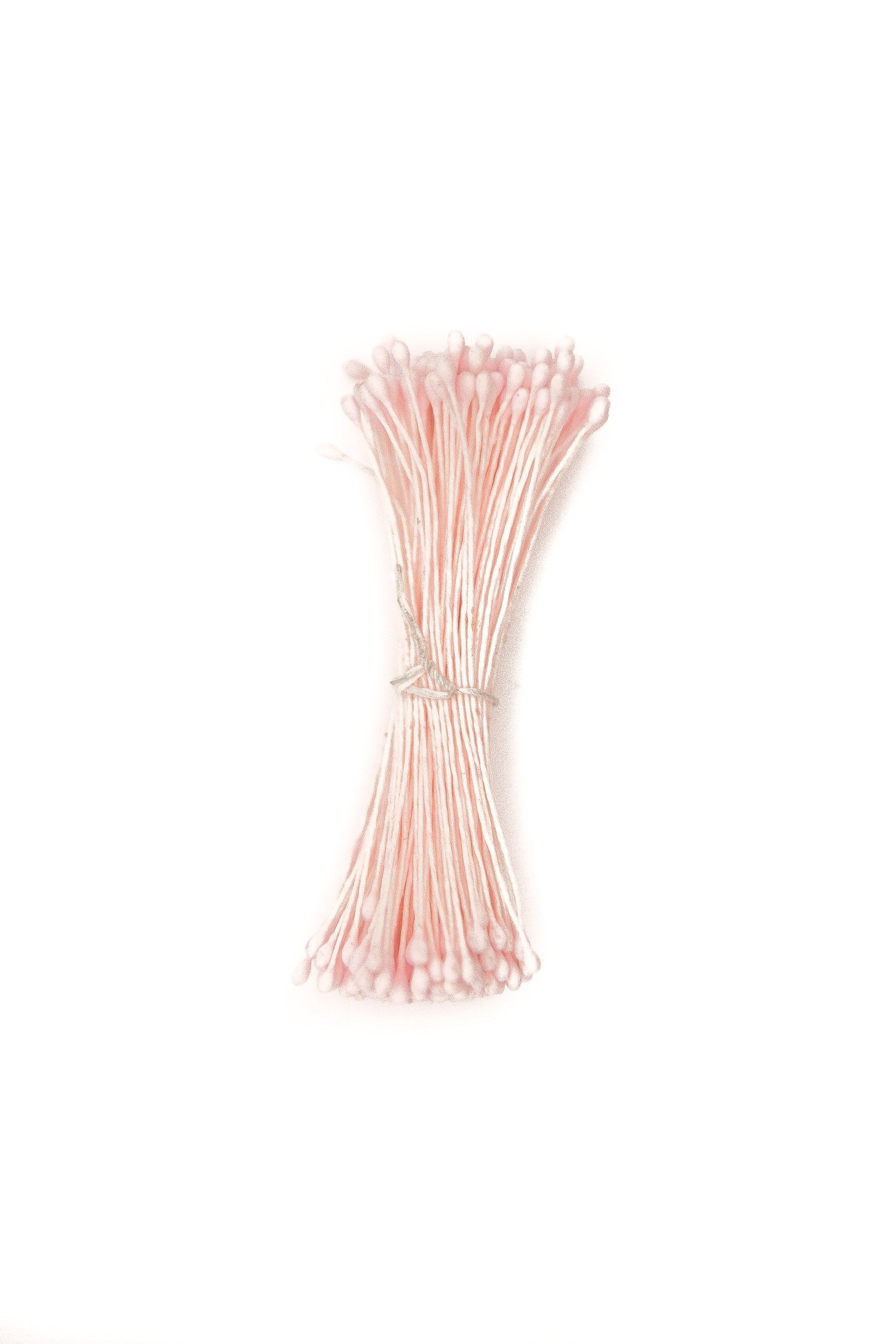 Small Pearlised Pink - Rounded Head Stamens with Pink Wire