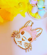 With Pastel Pink Acrylic Bow