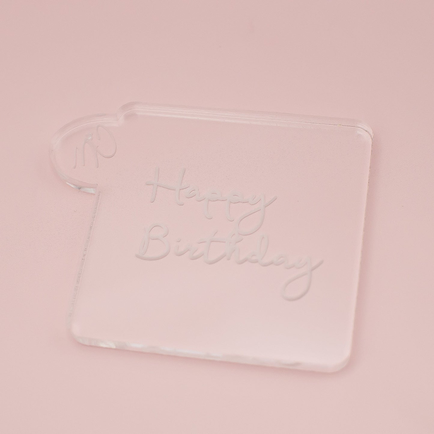 Reverse Embosser - Happy Birthday Handwriting