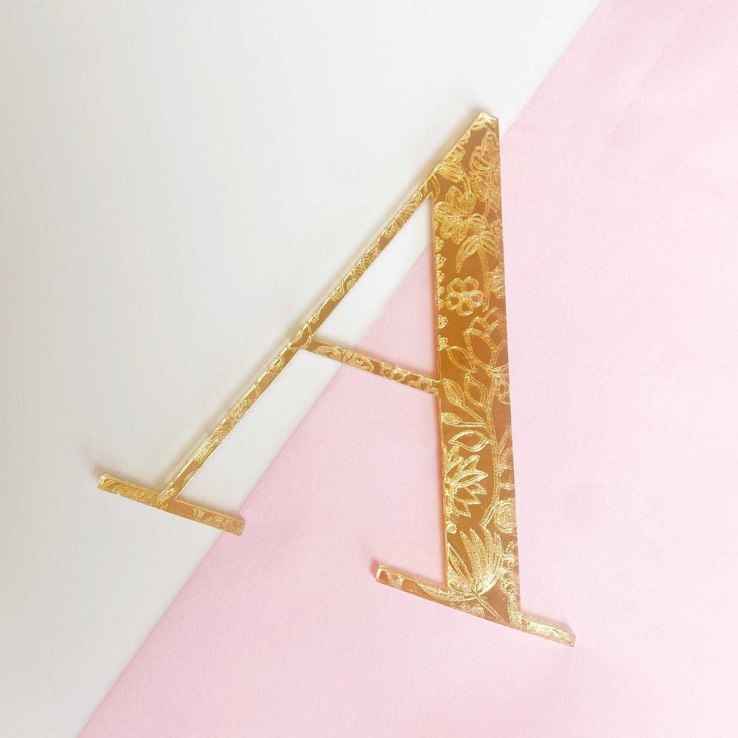 Floral Letter Charms