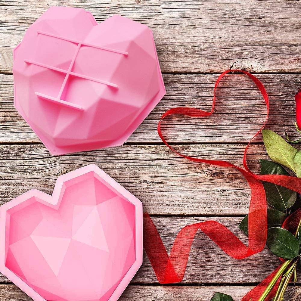 Geometric Heart Mould - Large