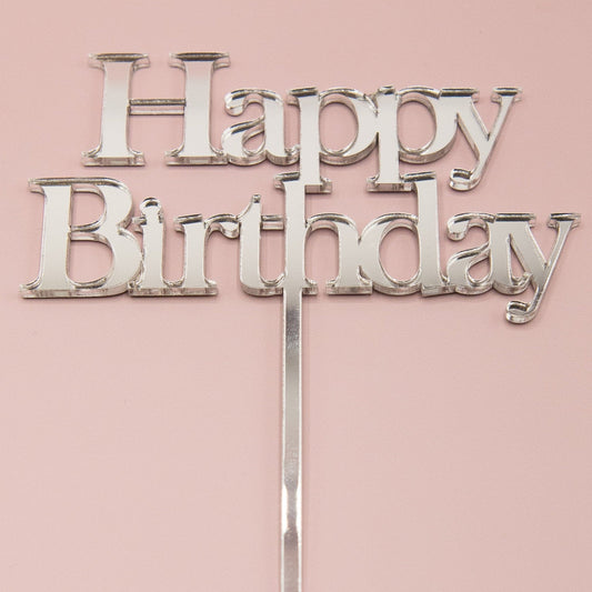 Acrylic Cake Topper - Happy Birthday