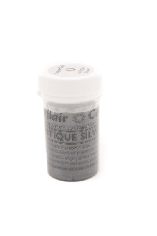 Sugarflair Antique Silver Satin Paste