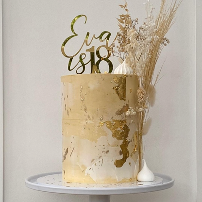 Personalised Name and Age Topper