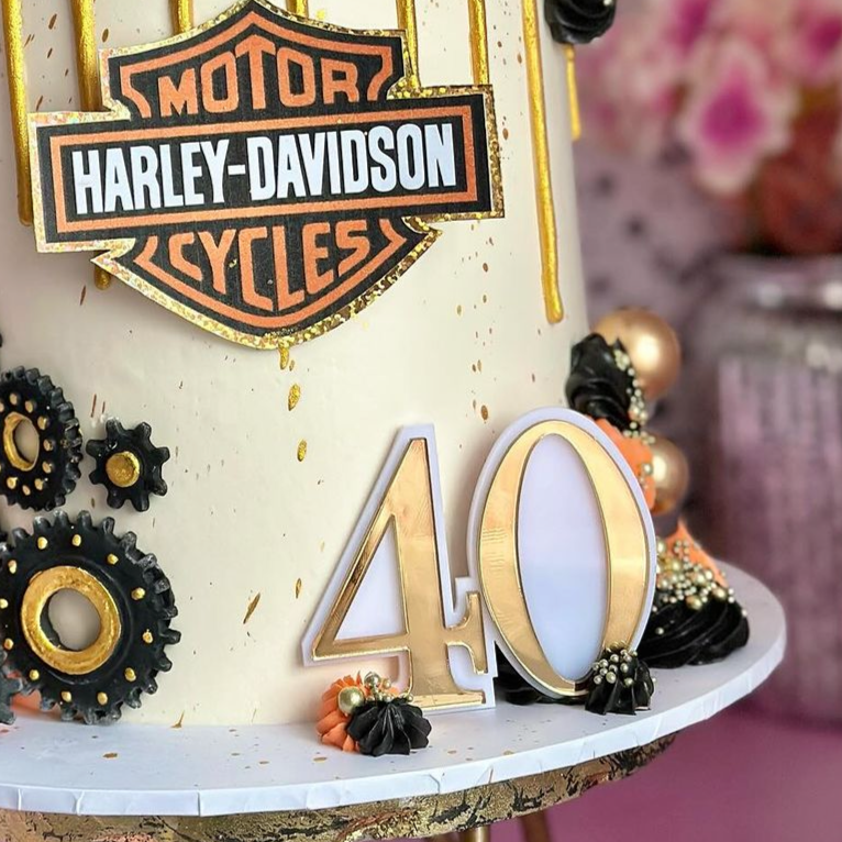 Double Layer Age Cake Charm