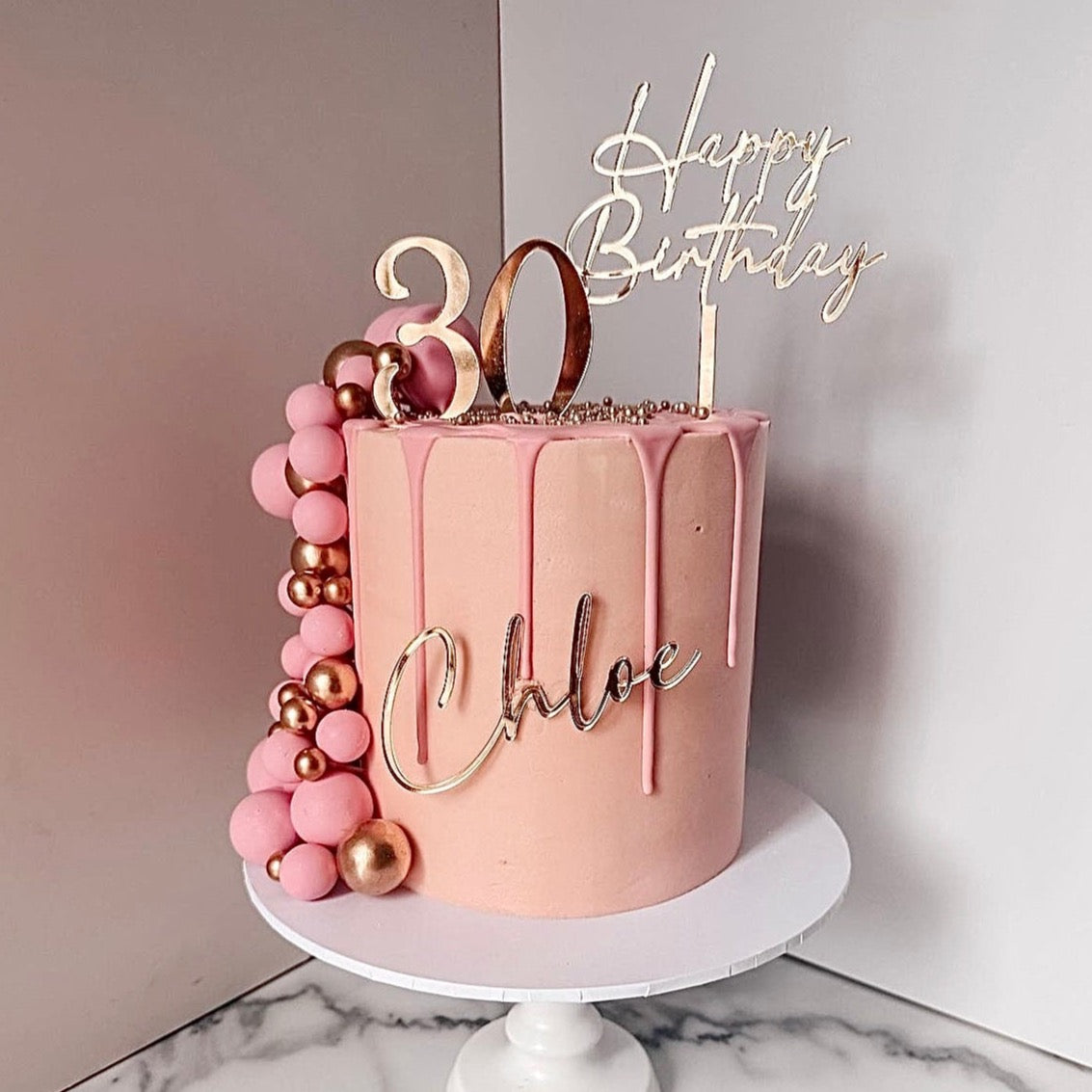 Acrylic Cake Topper Birthday Set