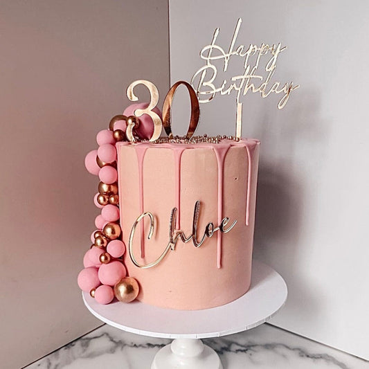 Acrylic Cake Topper Birthday Set